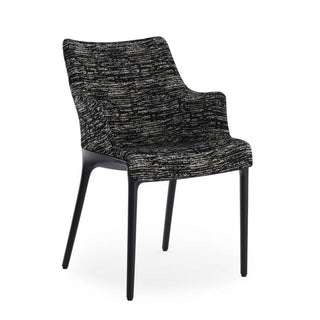 Kartell Eleganza Nia armchair in Melange fabric with black structure Kartell Melange 1 Black - Buy now on ShopDecor - Discover the best products by KARTELL design