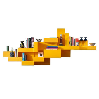 Qeeboo Primitive bookshelf Qeeboo Yellow - Buy now on ShopDecor - Discover the best products by QEEBOO design