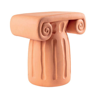 Seletti Magna Graecia Capitello terracotta side table - Buy now on ShopDecor - Discover the best products by SELETTI design