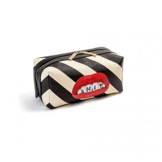 Seletti Toiletpaper Wash Bag Shit Stripes - Buy now on ShopDecor - Discover the best products by TOILETPAPER HOME design